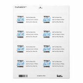 Totaal Blauwe T-shirts Geweldige Gammie en Giften Etiket (Full Sheet)