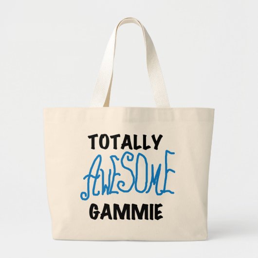 Totaal Blauwe T-shirts Geweldige Gammie en Giften Grote Tote Bag (Voorkant)