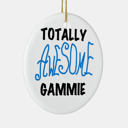 Totaal Blauwe T-shirts Geweldige Gammie en Giften Keramisch Ornament (Rechts)