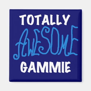Totaal Blauwe T-shirts Geweldige Gammie en Giften Magneet