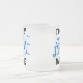 Totaal Blauwe T-shirts Geweldige Gammie en Giften Matglas Koffiemok (Center)