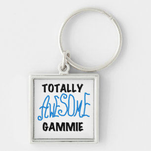 Totaal Blauwe T-shirts Geweldige Gammie en Giften Sleutelhanger