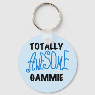Totaal Blauwe T-shirts Geweldige Gammie en Giften Sleutelhanger