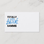 Totaal Blauwe T-shirts Geweldige Gammie en Giften Visitekaartje (Achterkant)