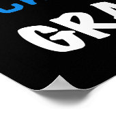 Totaal Blauwe T-shirts Geweldige Gramma en Giften Poster (Hoek)