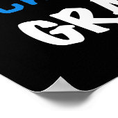 Totaal Blauwe T-shirts Geweldige Granma en Giften Poster (Hoek)