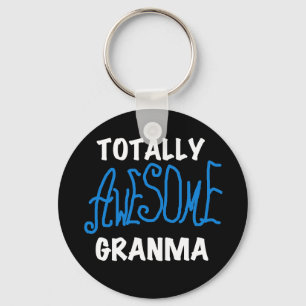 Totaal Blauwe T-shirts Geweldige Granma en Giften Sleutelhanger