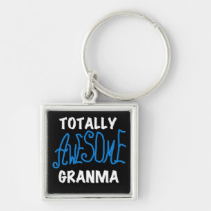 Totaal Blauwe T-shirts Geweldige Granma en Giften Sleutelhanger