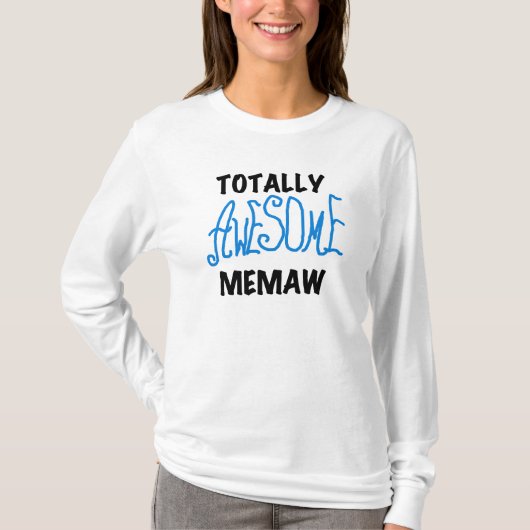 Totaal Blauwe T-shirts Geweldige Memaw en Giften (Voorkant)