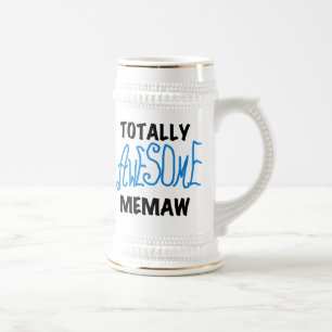 Totaal Blauwe T-shirts Geweldige Memaw en Giften Bierpul