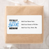 Totaal Blauwe T-shirts Geweldige Memaw en Giften Etiket (Insitu)