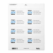 Totaal Blauwe T-shirts Geweldige Memaw en Giften Etiket (Full Sheet)