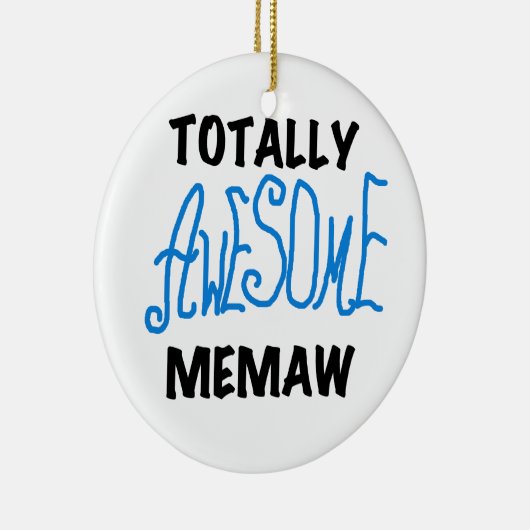 Totaal Blauwe T-shirts Geweldige Memaw en Giften Keramisch Ornament (Rechts)