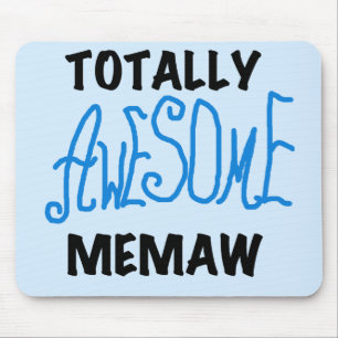 Totaal Blauwe T-shirts Geweldige Memaw en Giften Muismat