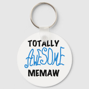 Totaal Blauwe T-shirts Geweldige Memaw en Giften Sleutelhanger
