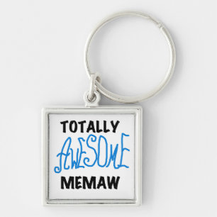 Totaal Blauwe T-shirts Geweldige Memaw en Giften Sleutelhanger