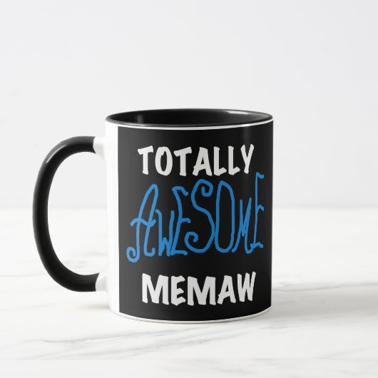 Totaal Blauwe T-shirts Geweldige Memaw Mok (Links)