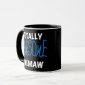 Totaal Blauwe T-shirts Geweldige Memaw Mok (Voorkant links)