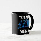Totaal Blauwe T-shirts Geweldige Memaw Mok (Voorkant rechts)