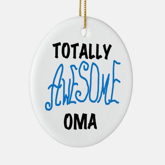 Totaal Blauwe T-shirts Geweldige Oma en Giften Keramisch Ornament (Rechts)