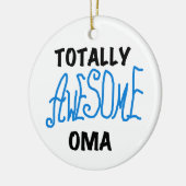 Totaal Blauwe T-shirts Geweldige Oma en Giften Keramisch Ornament (Links)