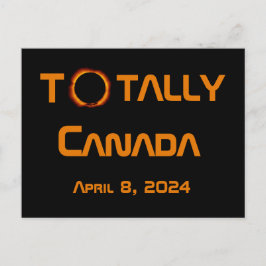 Totaal Canada 2024 Zonsverduistering Briefkaart