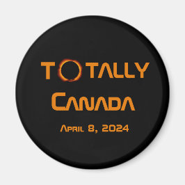 Totaal Canada 2024 Zonsverduistering Magneet