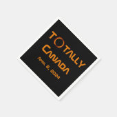 Totaal Canada 2024 Zonsverduistering Servet (Hoek)