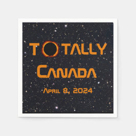 Totaal Canada 2024 Zonsverduistering Servet