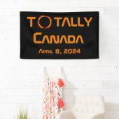 Totaal Canada 2024 Zonsverduistering Spandoek (Insitu)