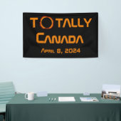 Totaal Canada 2024 Zonsverduistering Spandoek (Beurs)