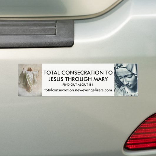 TOTAAL CONSECRATIE BUMPERSTICKER (Op auto)
