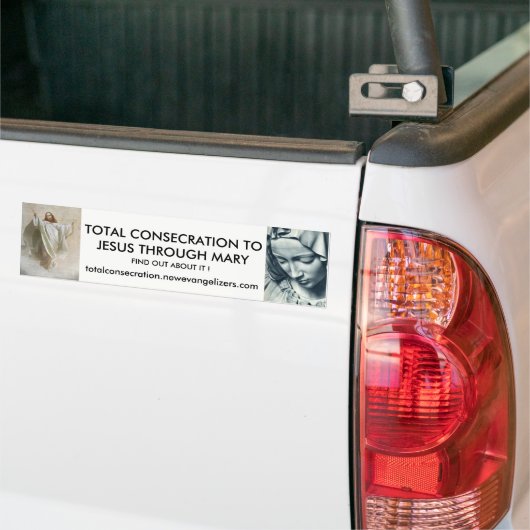 TOTAAL CONSECRATIE BUMPERSTICKER (Op Truck)