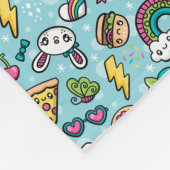 Totaal Cute Doodles Fleece Deken (Hoek)