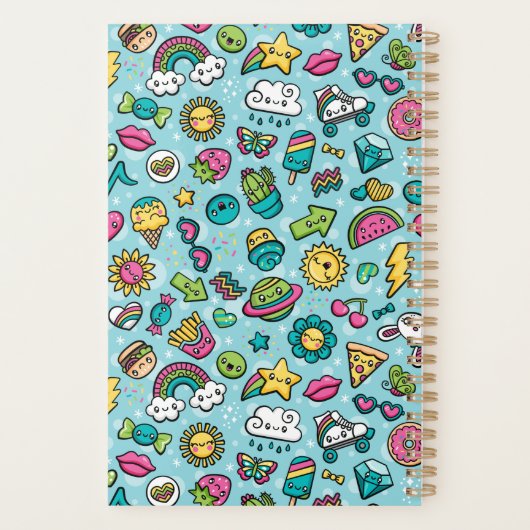 Totaal Cute Doodles Planner (Achterkant)