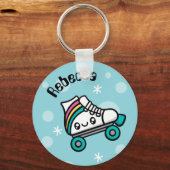 Totaal Cute Doodles Roller Schaats sleutelhanger (Voorkant)