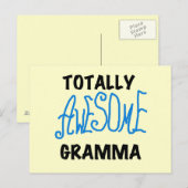 Totaal de Blauwe Giften van T-shirts Geweldige Briefkaart (Voorkant / Achterkant)