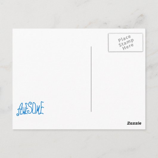 Totaal de Blauwe Giften van T-shirts Geweldige Briefkaart (Achterkant)