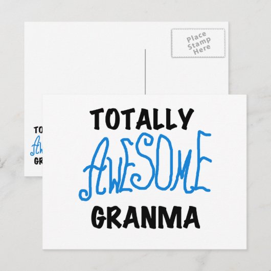 Totaal de Blauwe Giften van T-shirts Geweldige Briefkaart (Voorkant / Achterkant)