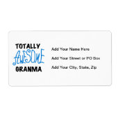 Totaal de Blauwe Giften van T-shirts Geweldige Etiket (Voorkant)