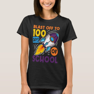 Totaal de lucht in voor 100 dagen schoolreis door t-shirt