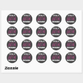 Totaal de Roze Giften van T-shirts Geweldige Ronde Sticker (Vel)