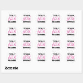 Totaal de Roze Giften van T-shirts Geweldige Ronde Sticker (Vel)