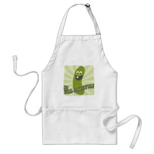 Totaal Dill-lightful Pickle Fun Cartoon Food Standaard Schort