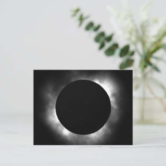 Totaal eclips briefkaart (Staand voorkant)
