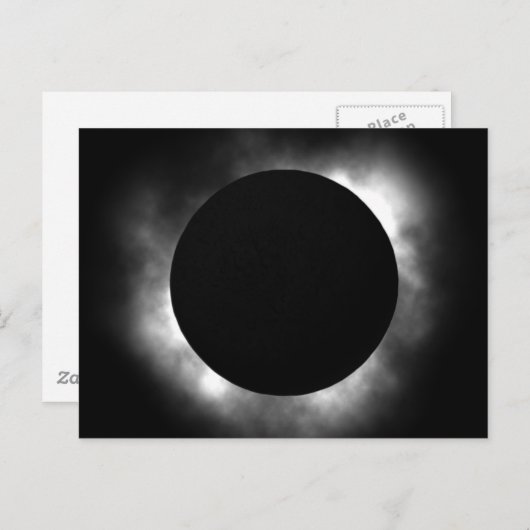 Totaal eclips briefkaart (Voorkant / Achterkant)