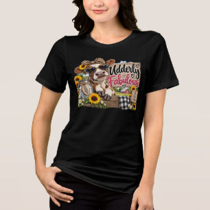 Totaal Fantastische Koe Grafiek Tri-Blend Shirt