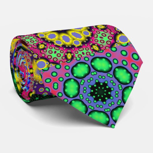 Totaal Fractal Pattern Stropdas (Opgerold)
