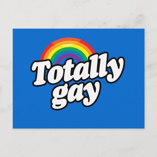 TOTAAL GAY RAINBOW -.png Briefkaart (Voorkant)