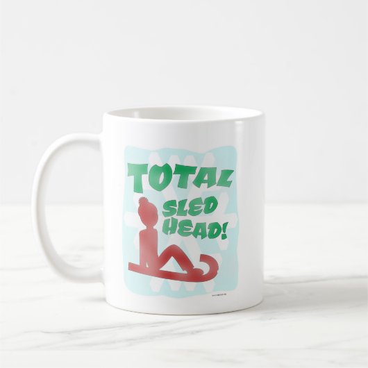 Totaal geleide hoofd Funny Holiday Logo Fun Times Koffiemok (Links)